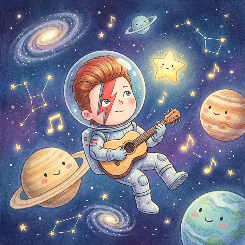 Ilustração David Bowie
