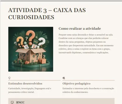 Exemplo atividade interna