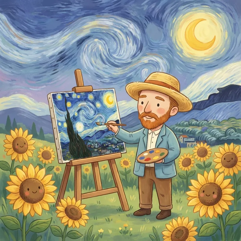 Ilustração Van Gogh